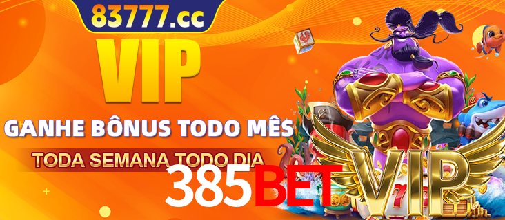 Banner promocional do 385bet oferecendo 100% de recompensas adicionais contínuas para quem fizer o login diário (Daily sign-in), com um mascote de coelho.